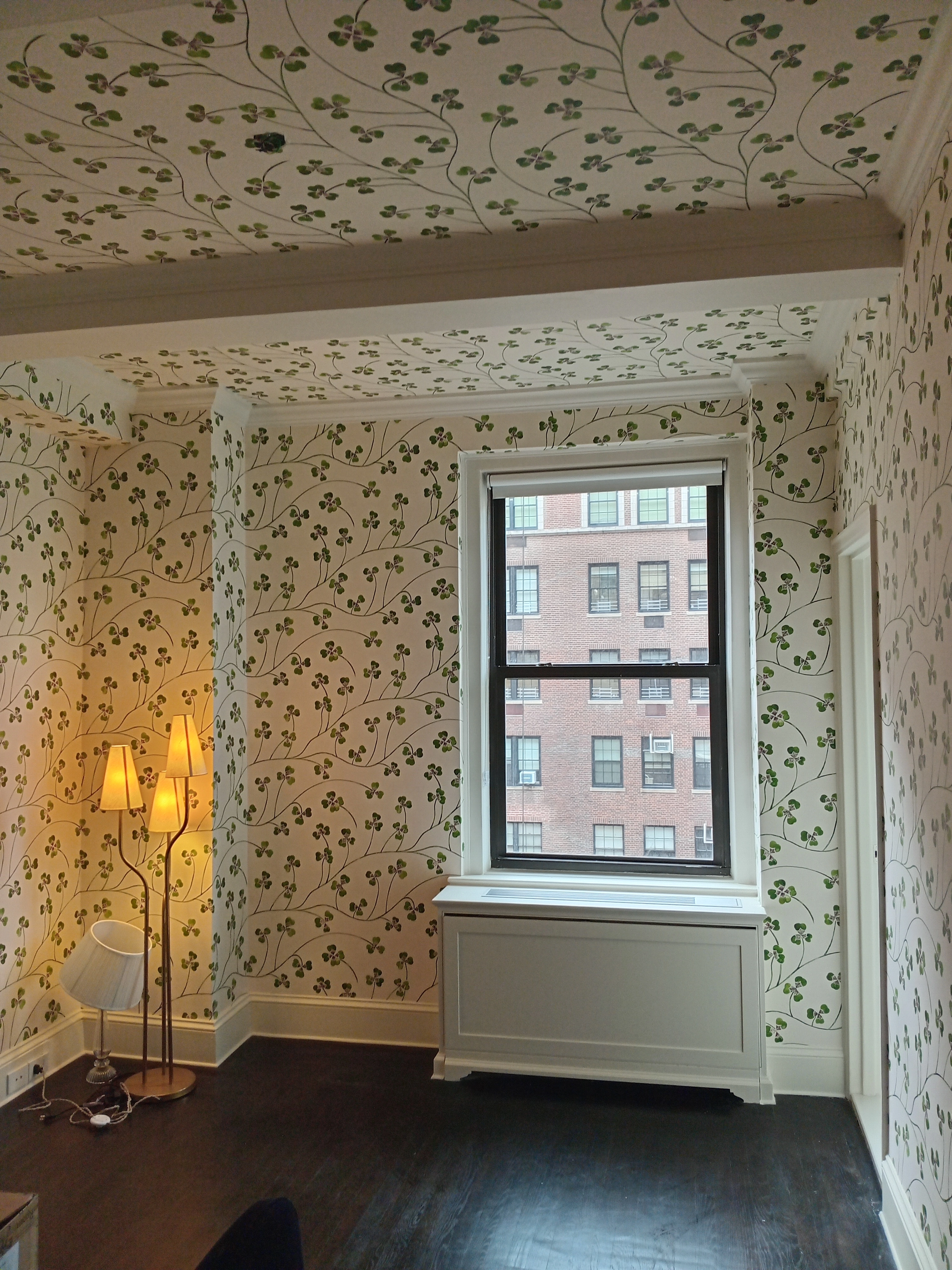 Non-woven wallpaper installation Upper East Side, NYC